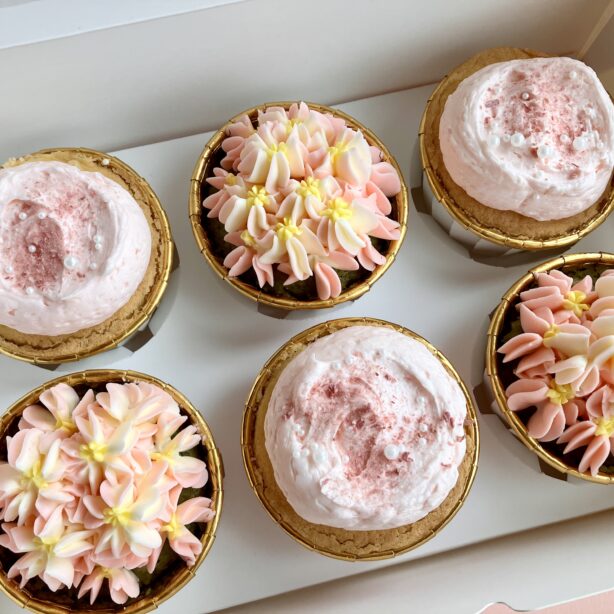 期間限定♡お花見さくらカップケーキ6個セット